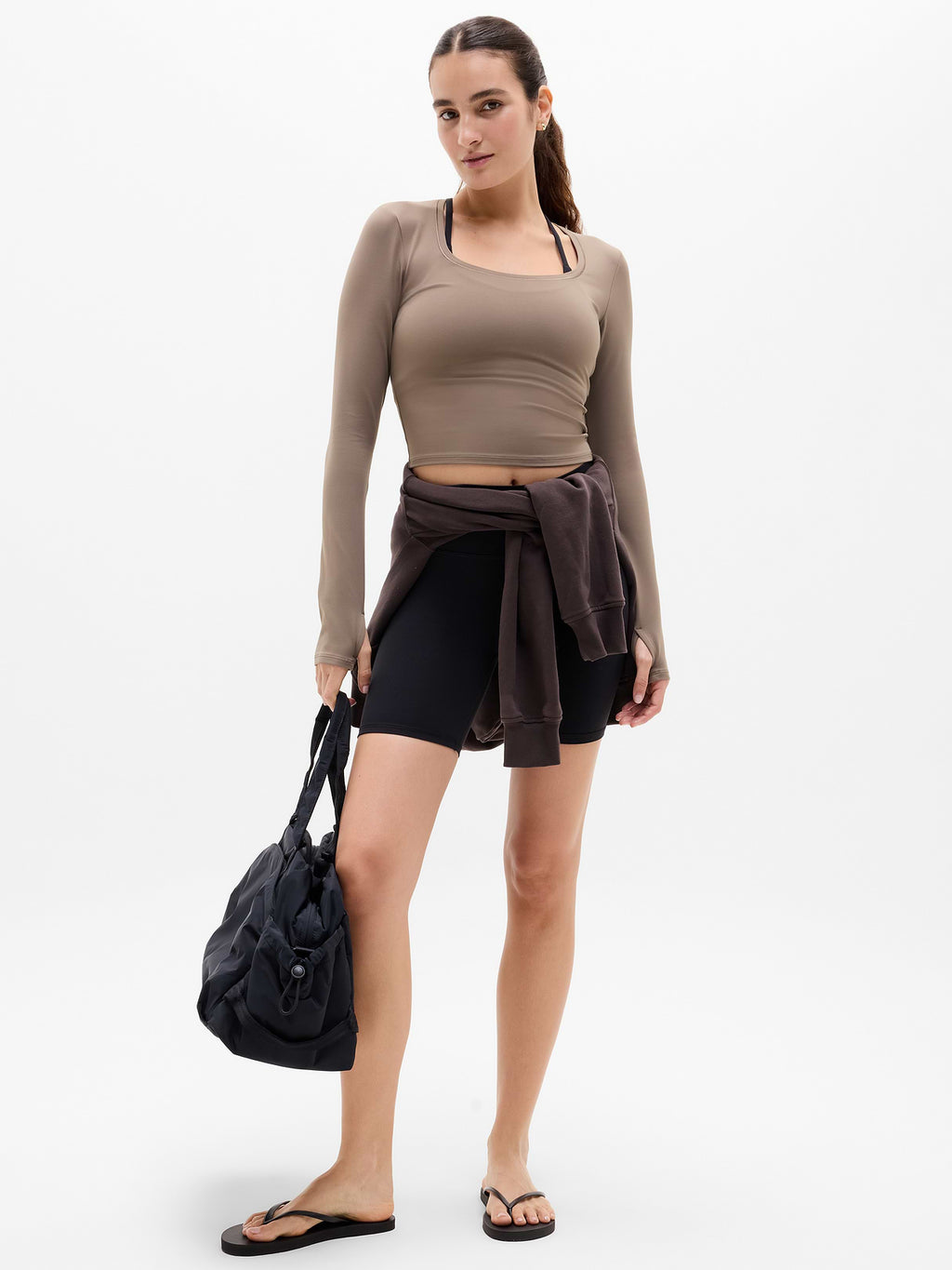 Transcend Open Back Top - Umber