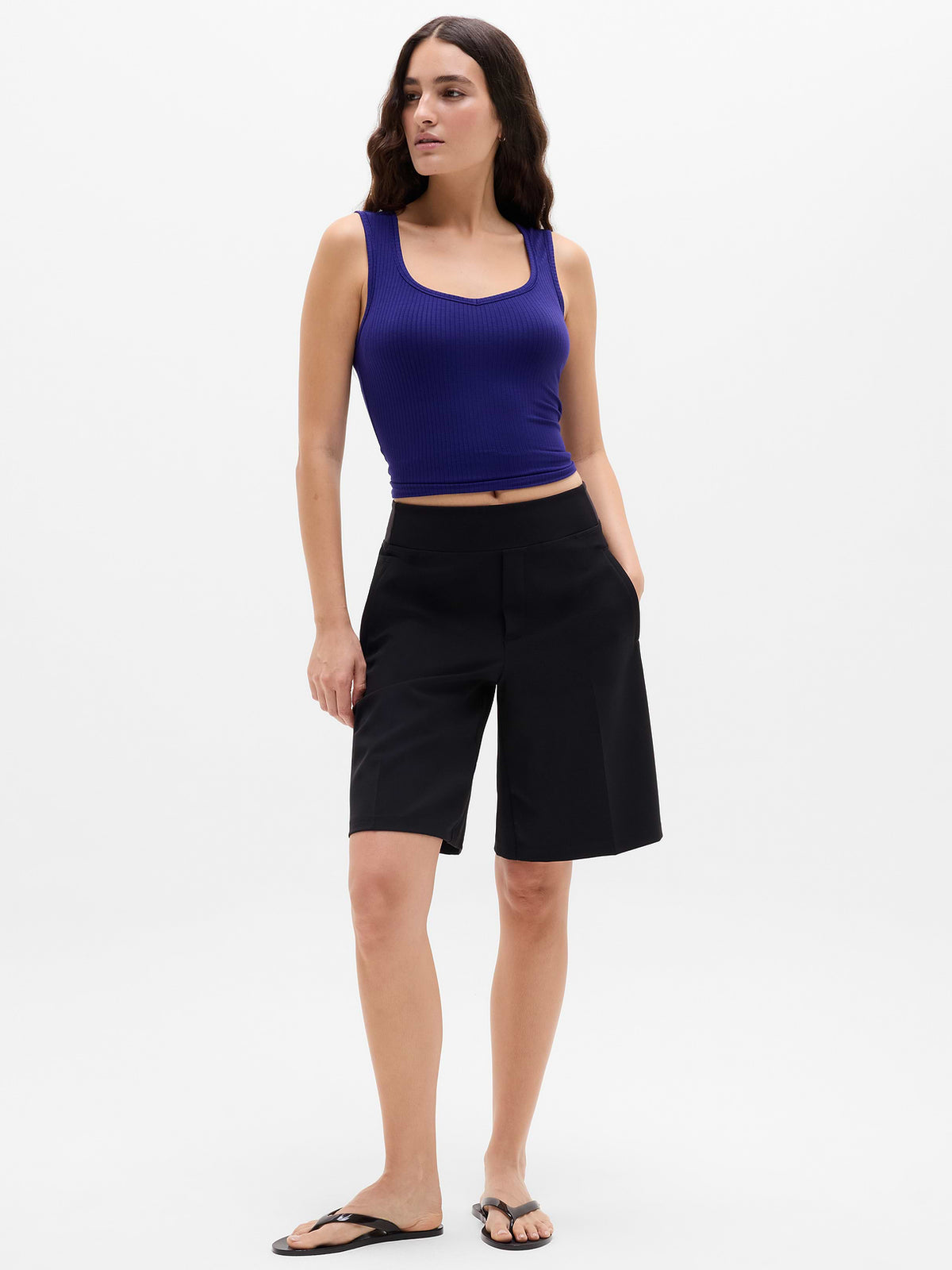 Perfect Rib Sweetheart Tank - Mystic