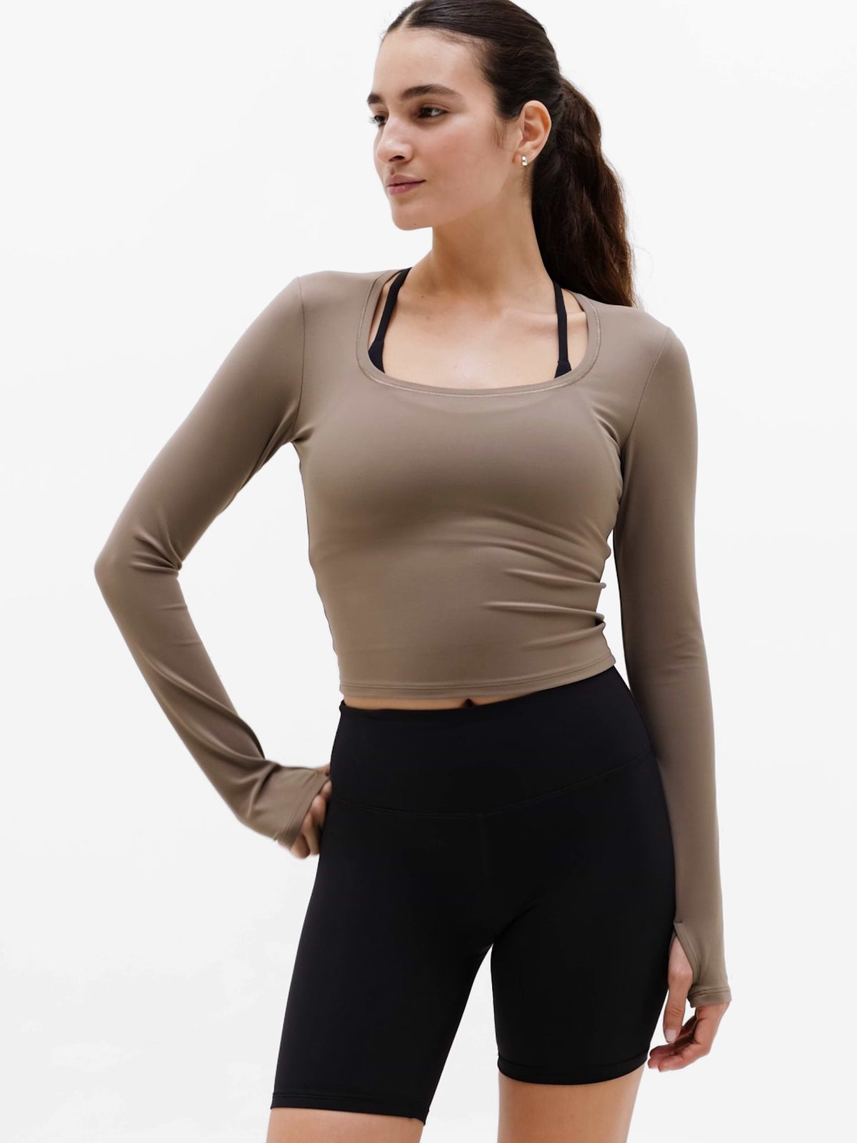 Transcend Open Back Top - Umber
