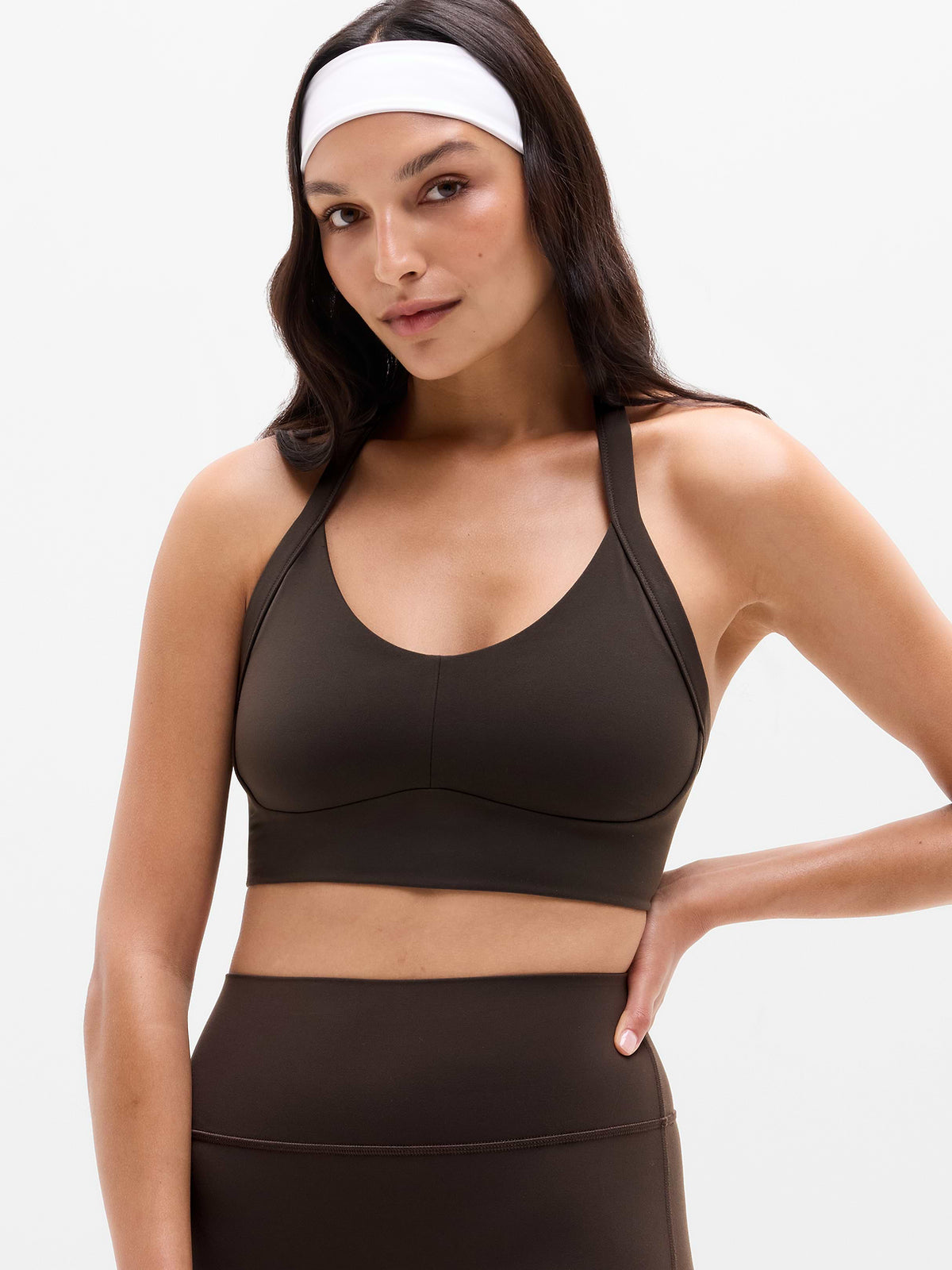 Revitalize Halter Sports Bra A-C - Truffle