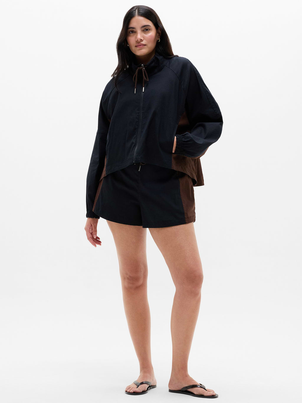 SuperLinen Blend Jacket - Black/Woodland