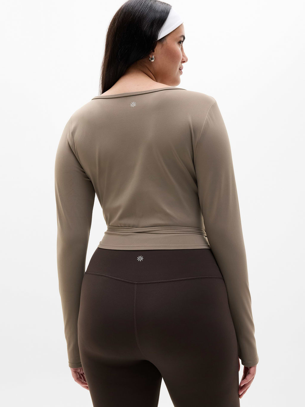 Transcend Wrap Crop Top - Umber
