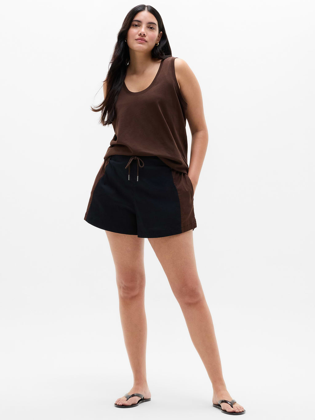 SuperLinen Blend 3" Short - Black/Woodland