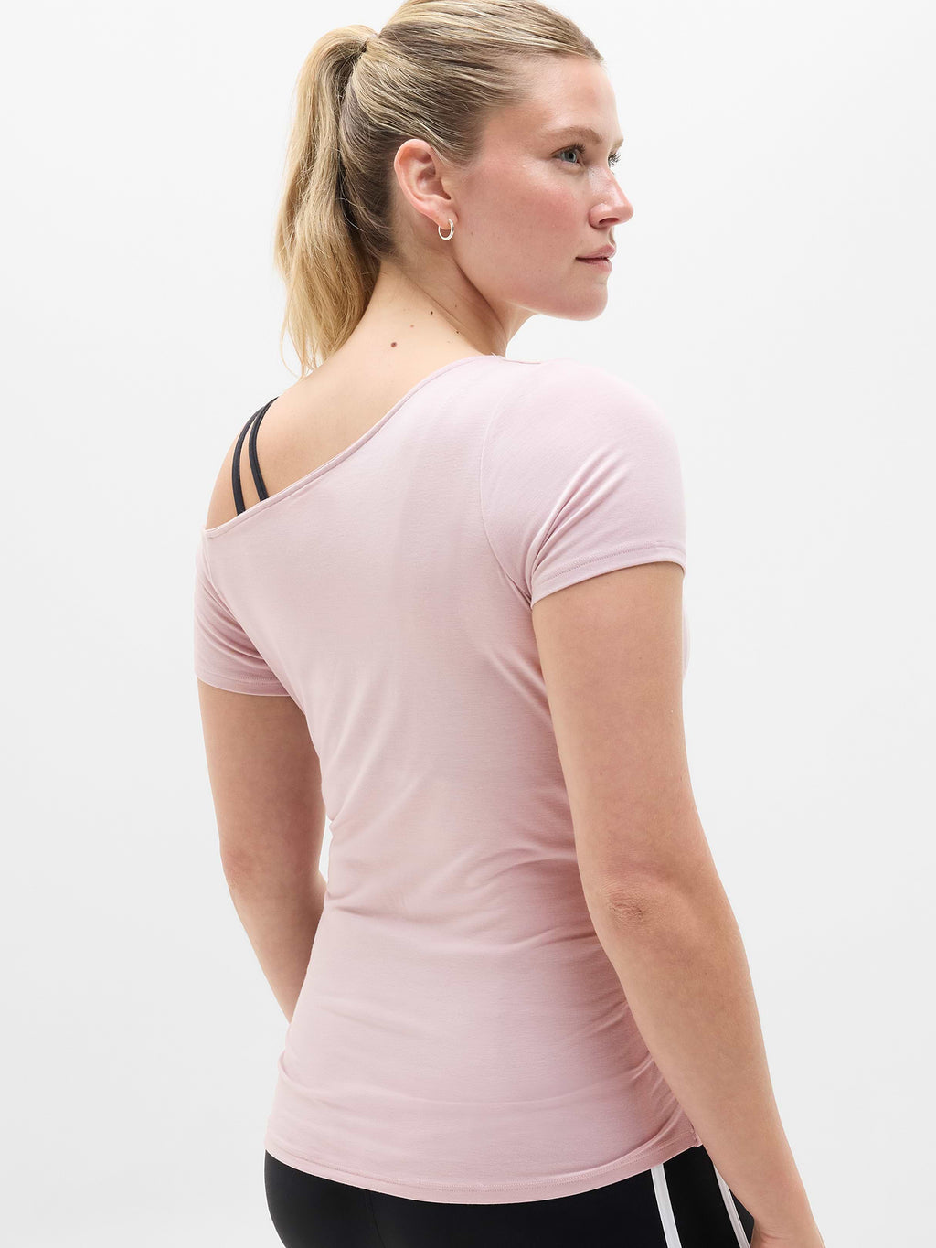 Move With Ease One Shoulder Tee - Halo