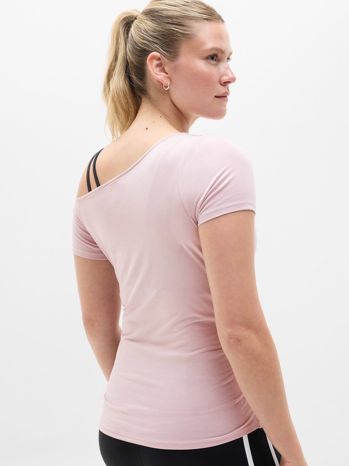 Move With Ease One Shoulder Tee - Halo