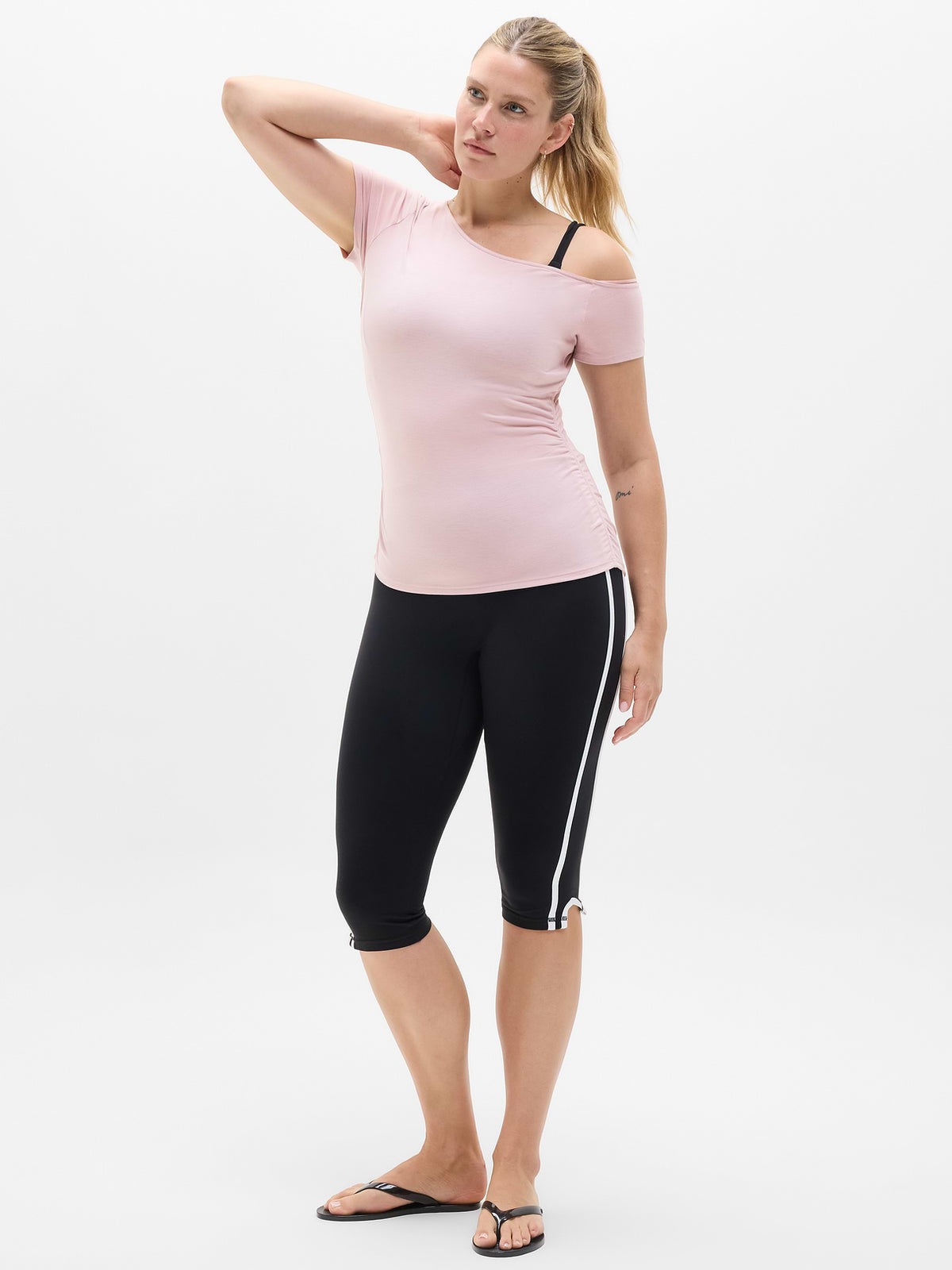 Move With Ease One Shoulder Tee - Halo