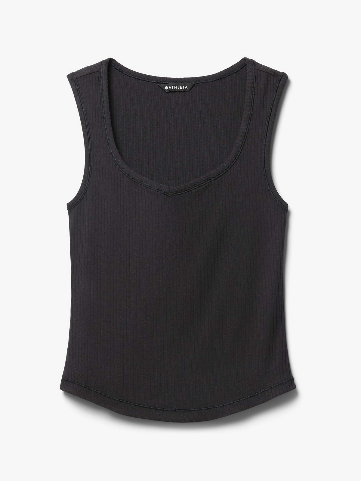Perfect Rib Sweetheart Tank - Black