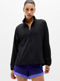 Featherweight Plissé Jacket - Black