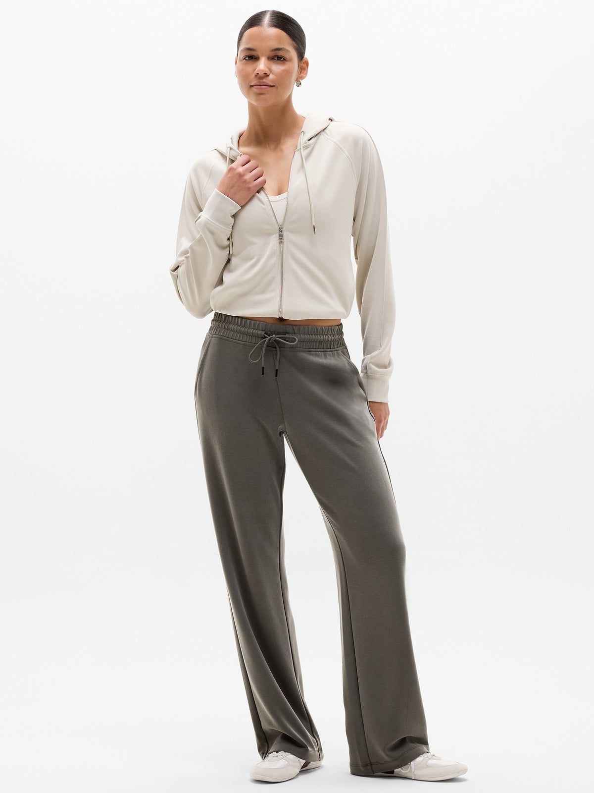 Seasoft Mid Rise Straight Pant - Jungle