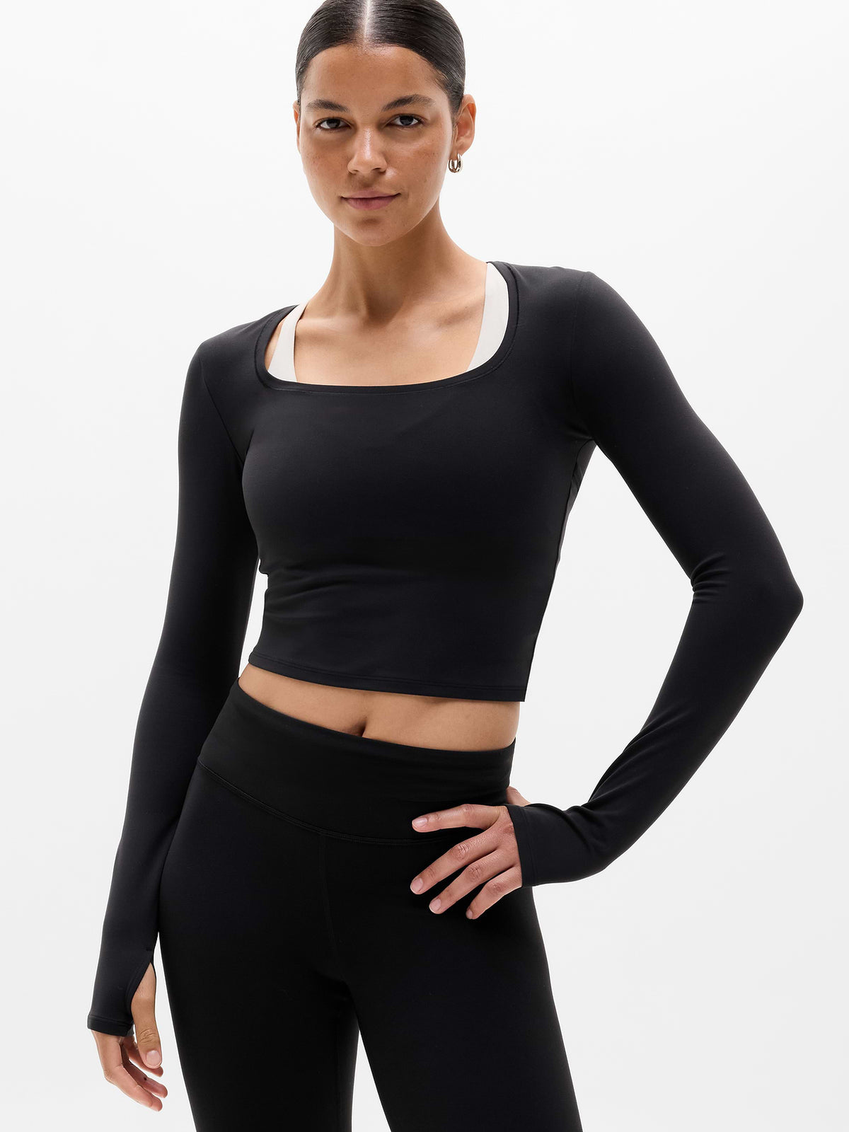 Transcend Open Back Top - Black