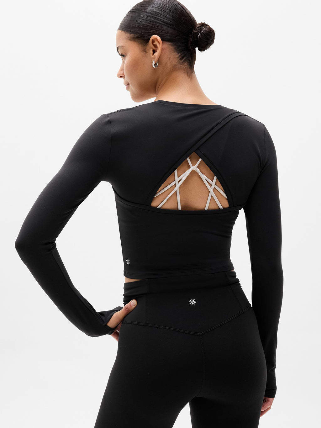 Transcend Open Back Top - Black