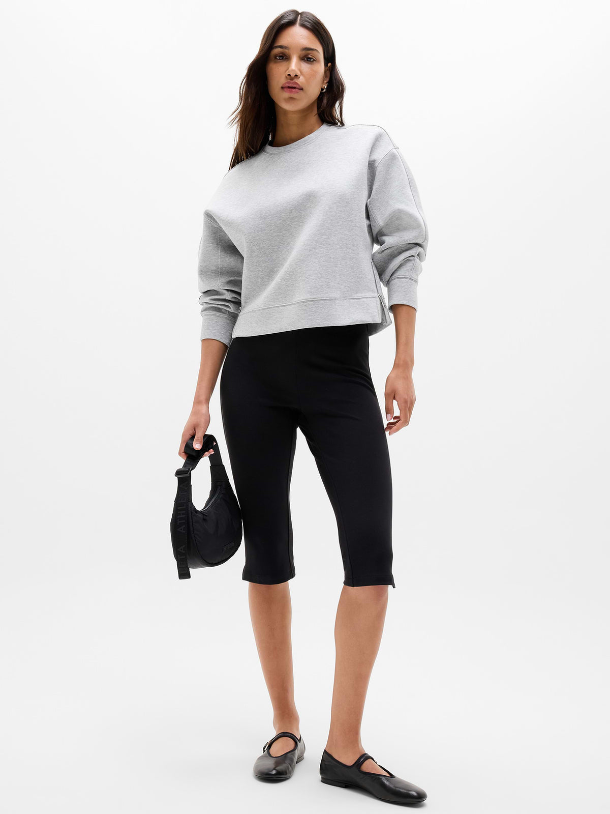Form Knit Crew Sweatshirt - Grey Heather