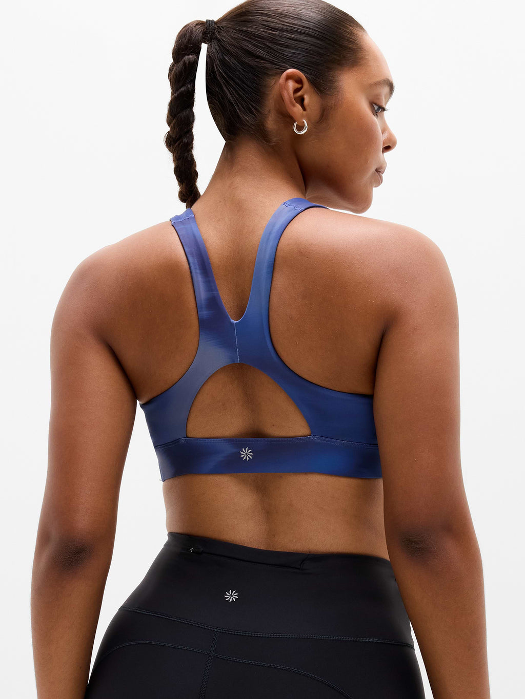 Interval Sports Bra A-C - Motion Abstract Navy