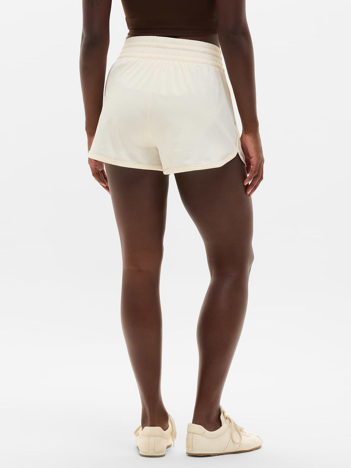Weekender High Rise Picot 3" Run Short - Pearl