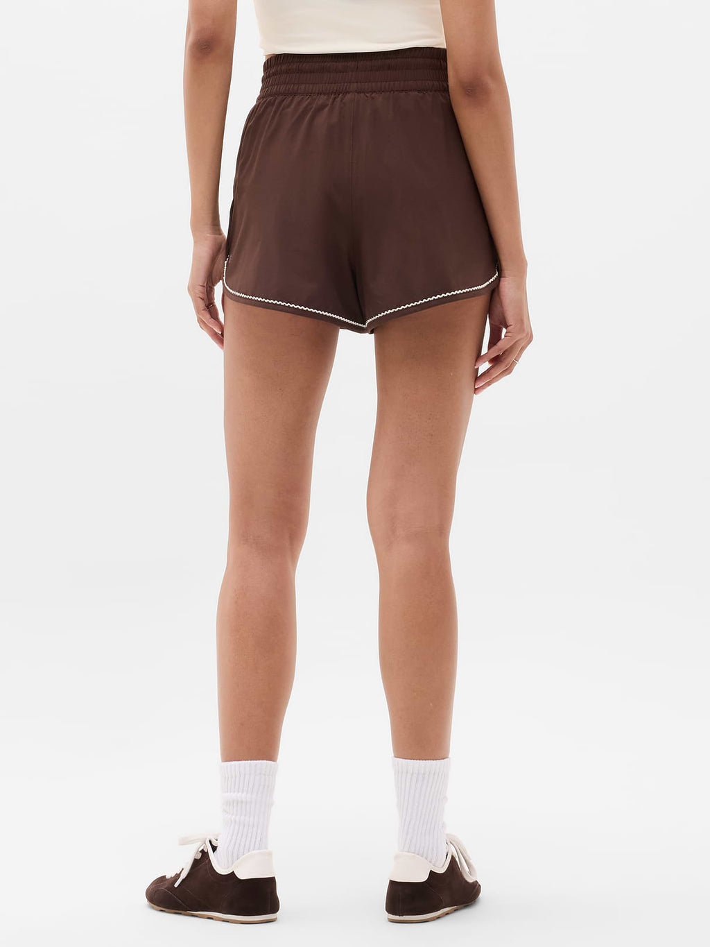 Weekender High Rise Picot 3" Run Short - Woodland/Pearl