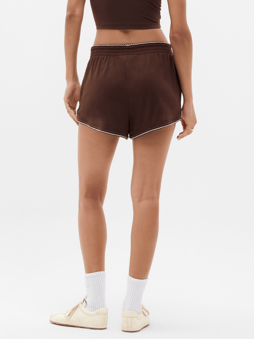 Airy Cotton Terry Shortie - Woodland/Pearl