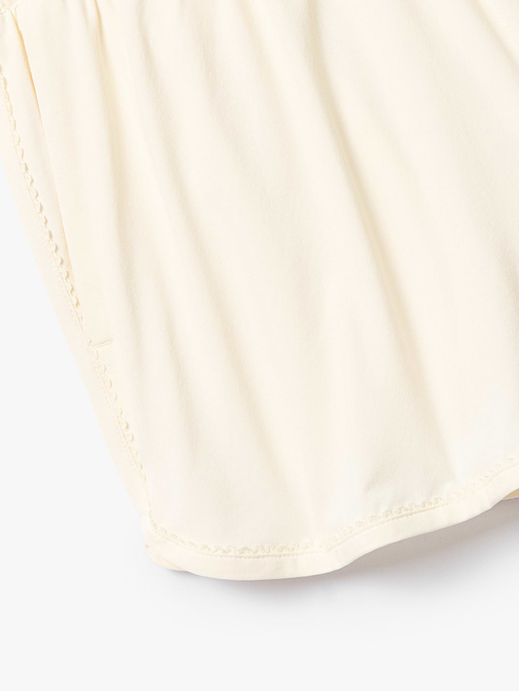 Weekender High Rise Picot 3" Run Short - Pearl