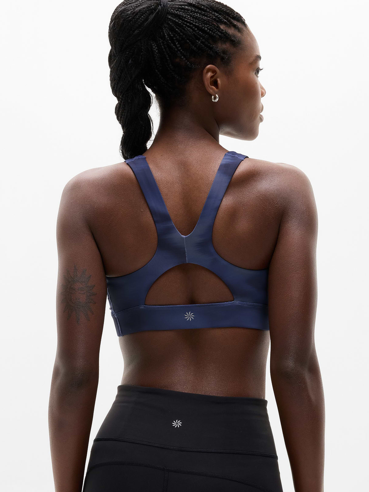 Interval Sports Bra A-C - Motion Abstract Navy