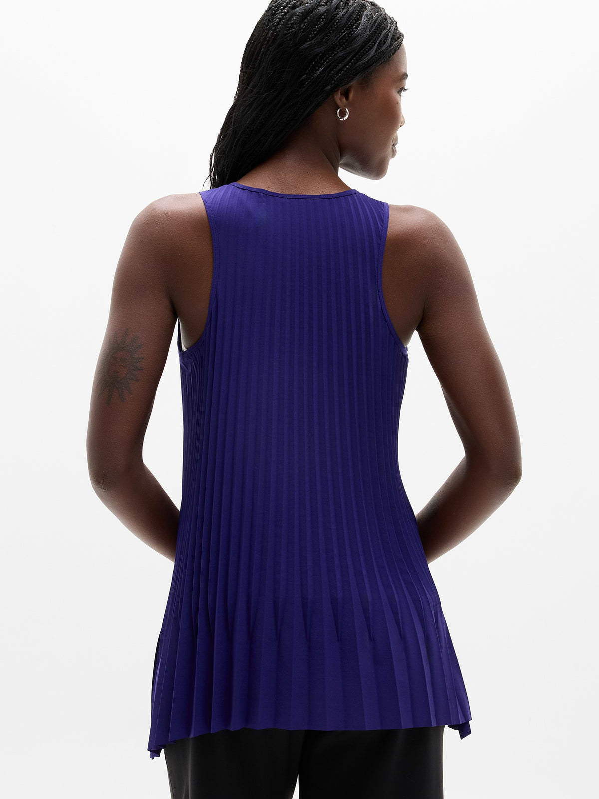 Featherweight Plissé Tank - Mystic