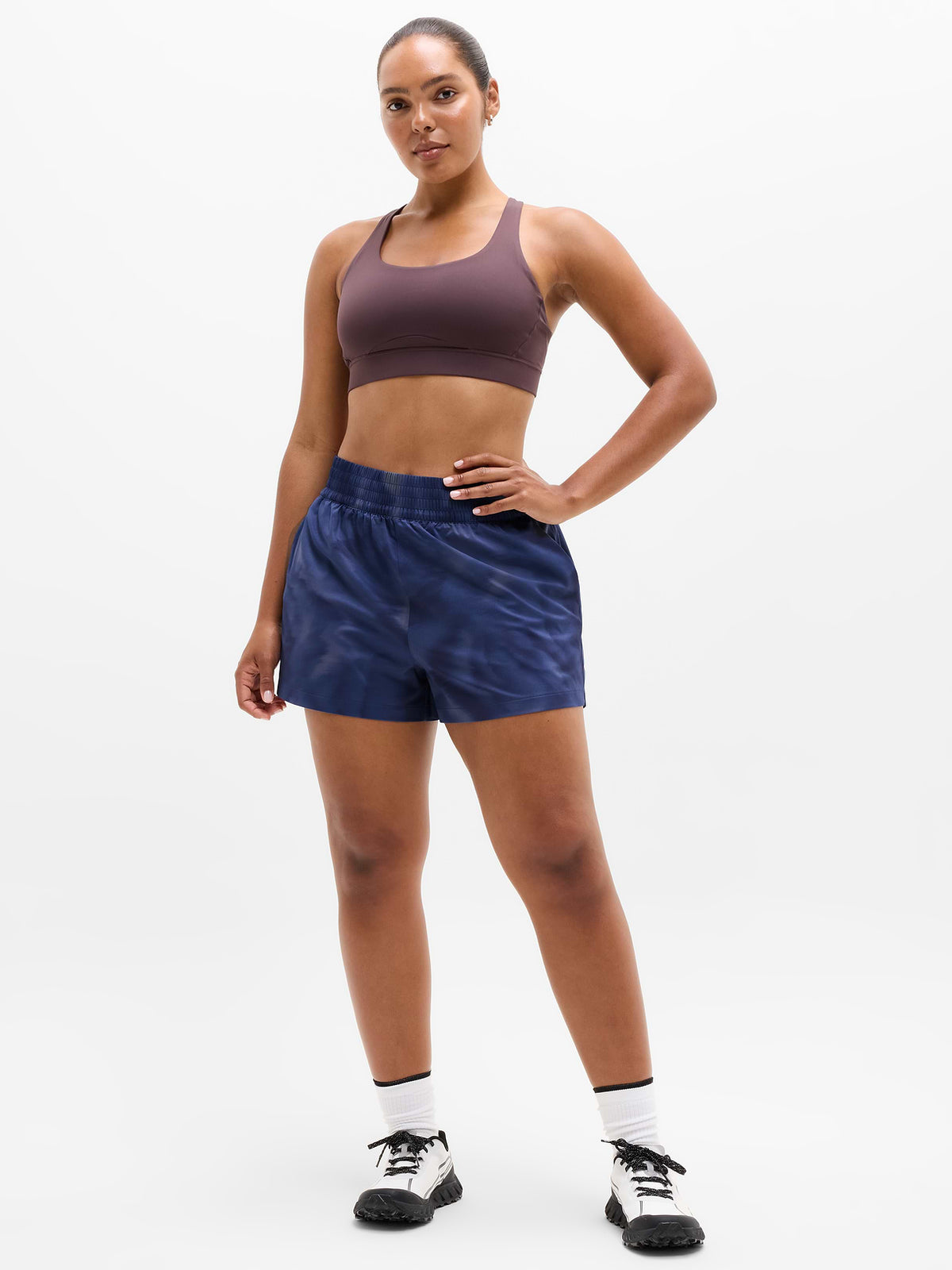 Weekender High Rise 3" Run Short - Motion Abstract Navy