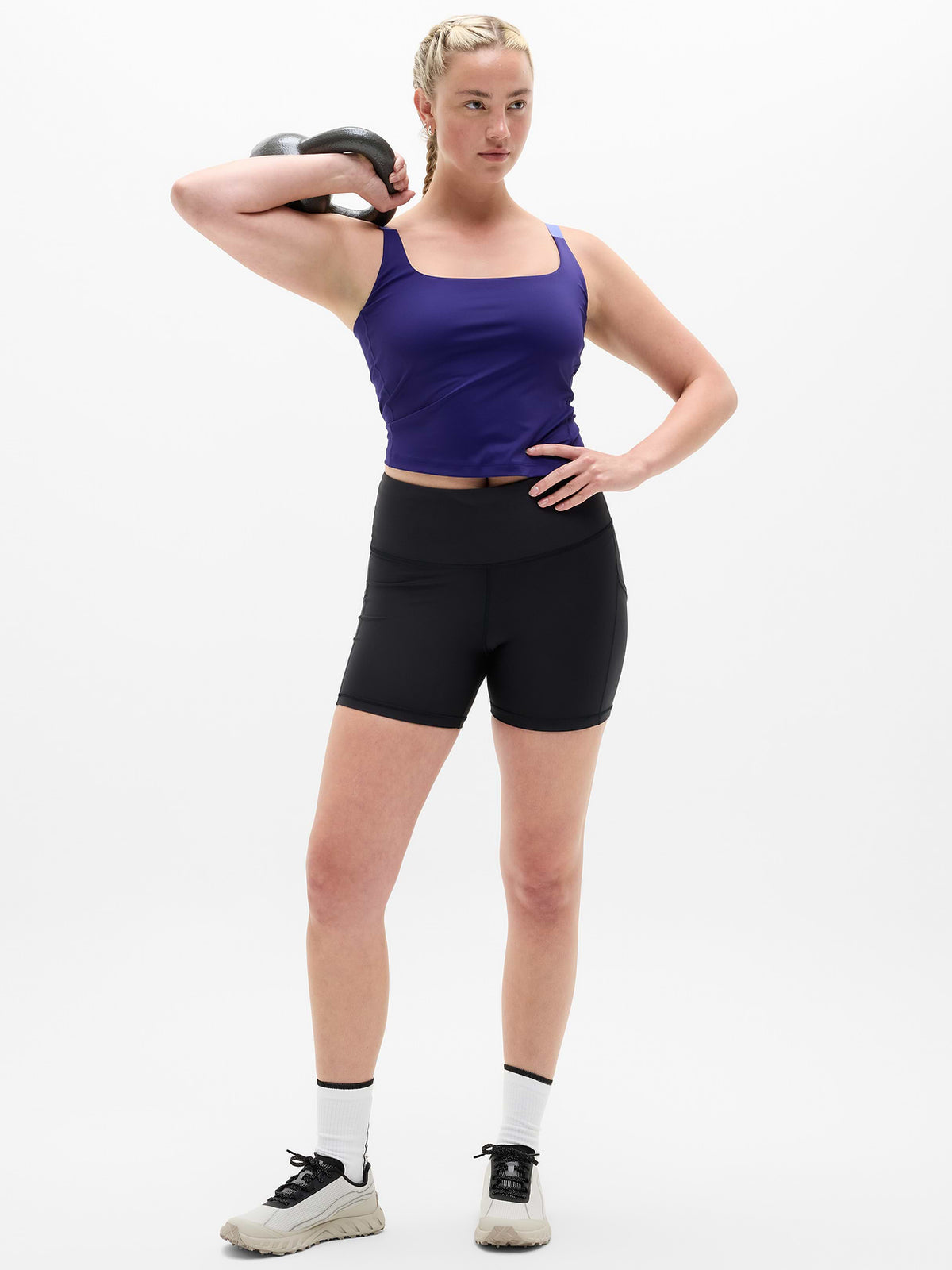 Interval Built-In Bra Tank - Mystic/Morning Glory