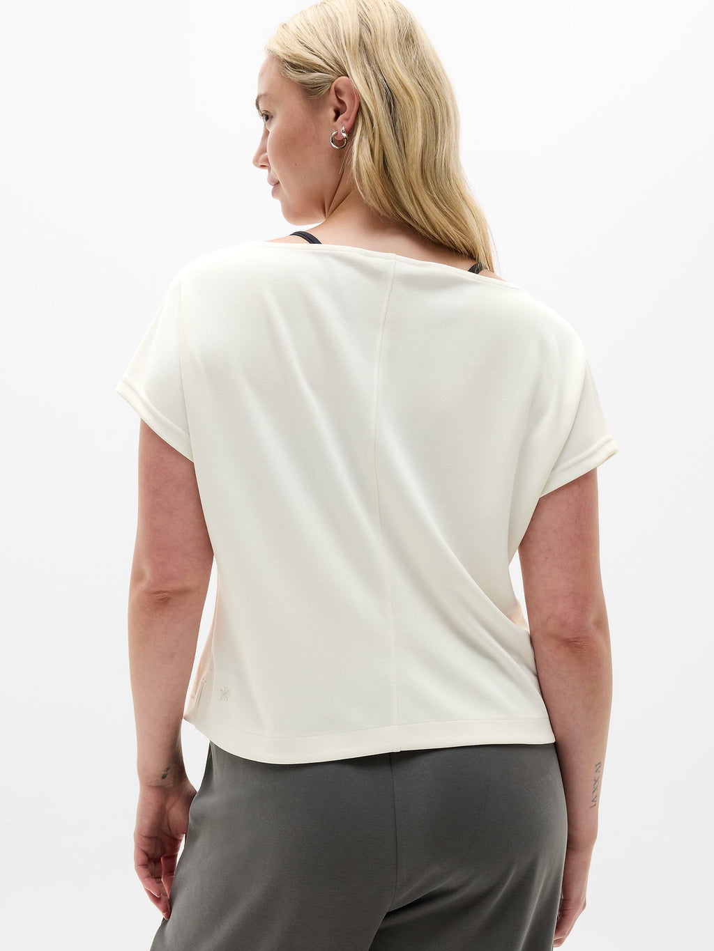 Seasoft Boat Neck Tee - Pearl