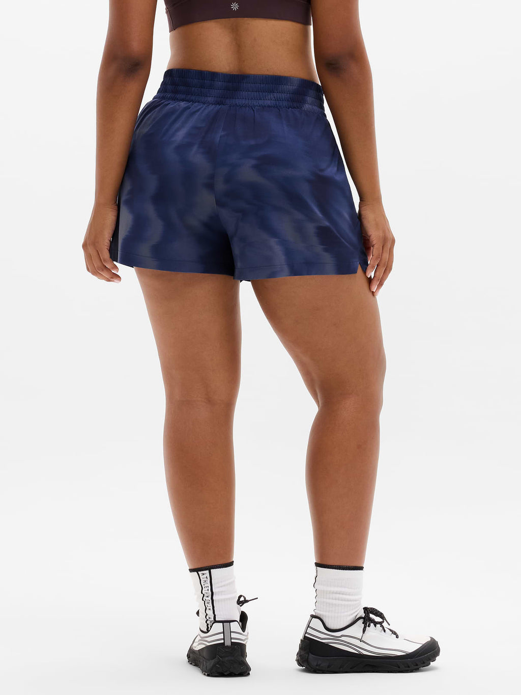 Weekender High Rise 3" Run Short - Motion Abstract Navy