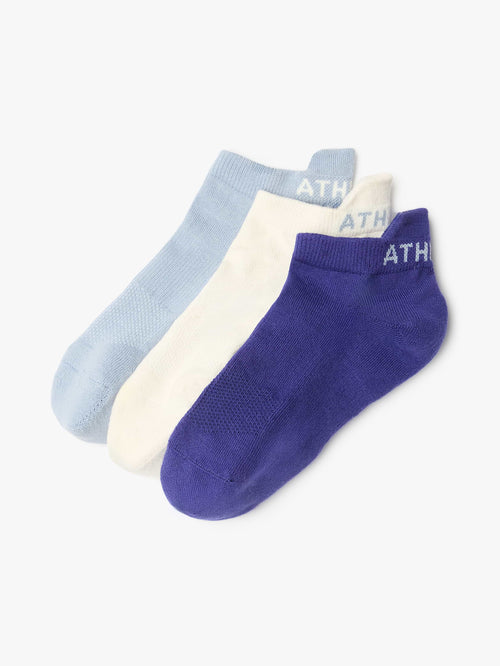 Athleta Everyday Ankle Sock 3-Pack - Mystic/Blue Star/Pearl