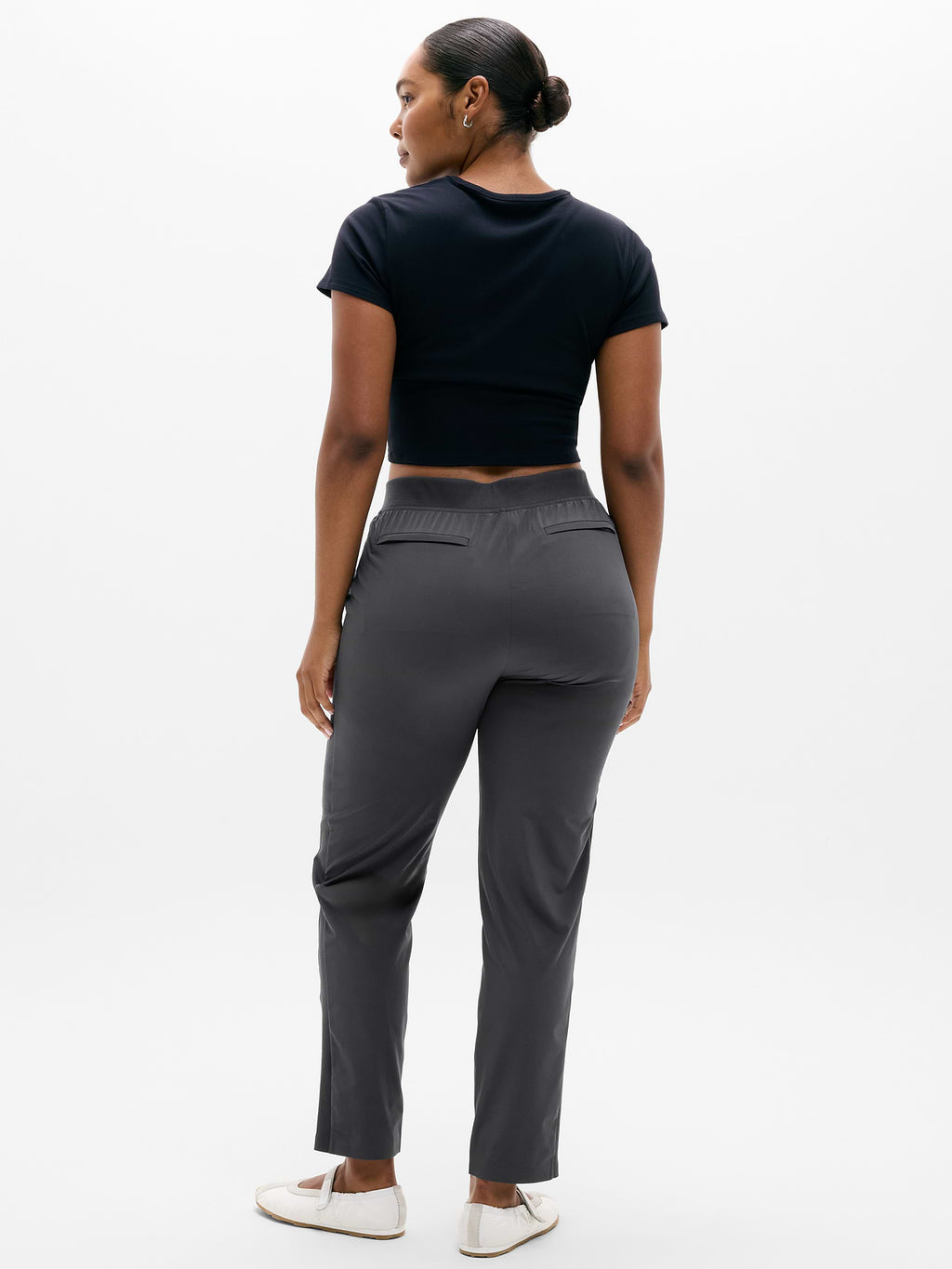 Brooklyn Mid Rise Ankle Pant - Ash