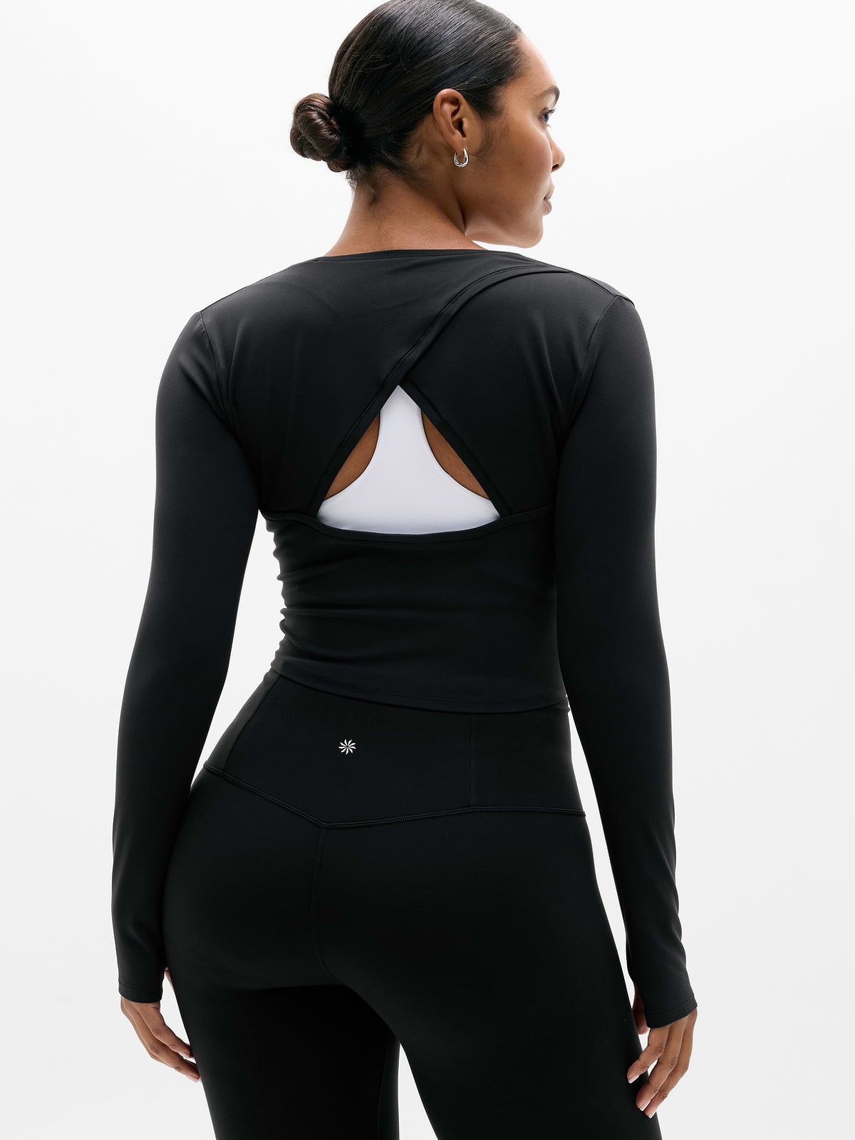 Transcend Open Back Top - Black