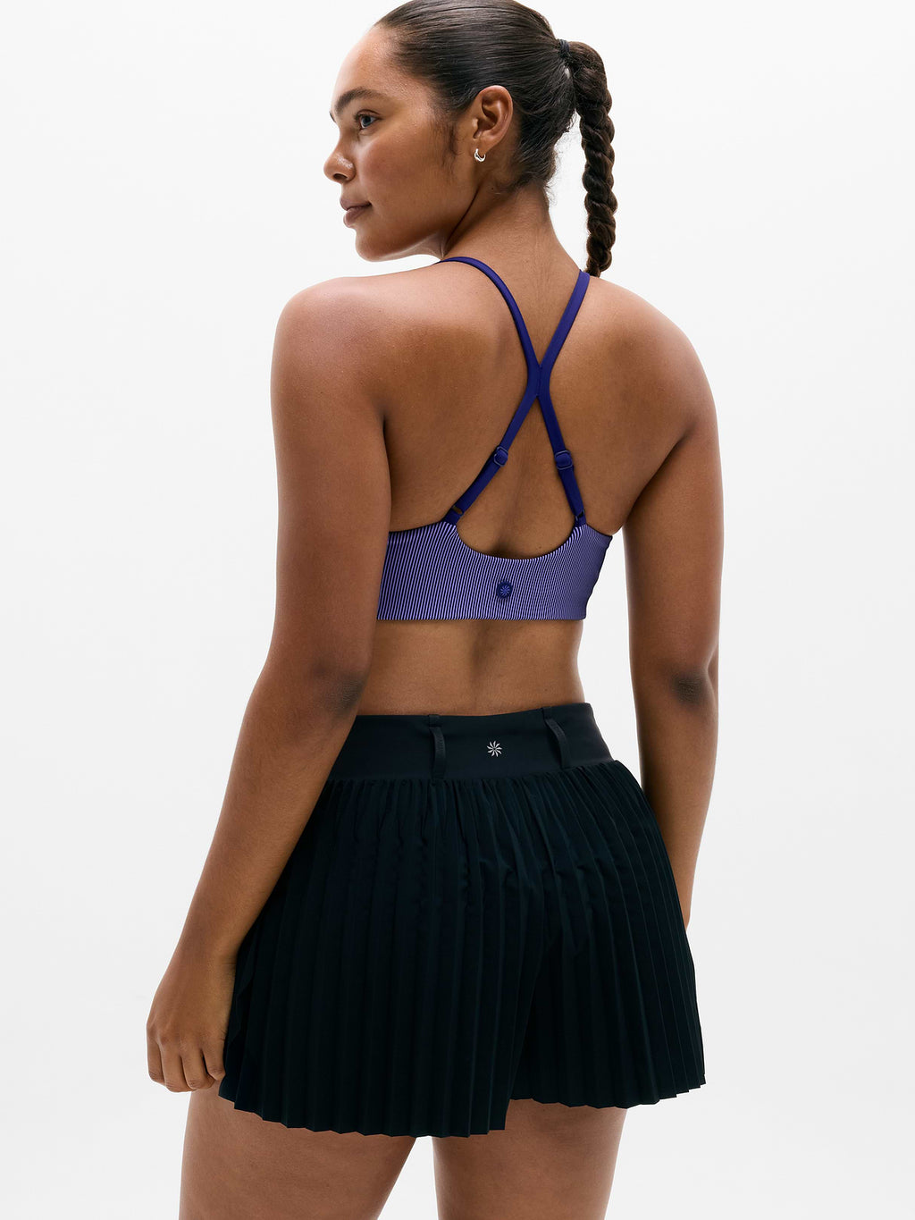 Featherweight Plissé Run Short - Black