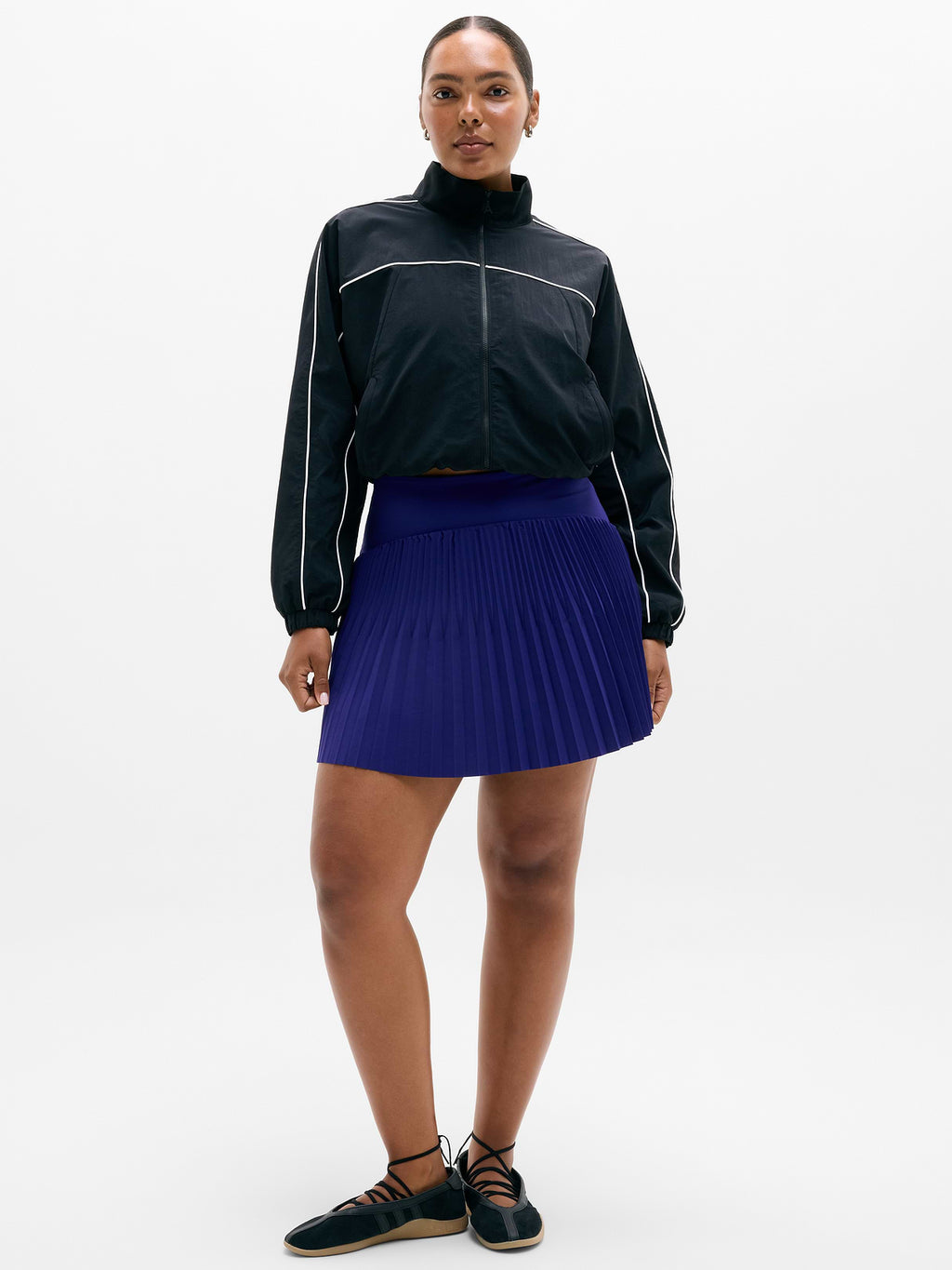Featherweight Plissé Skort - Mystic