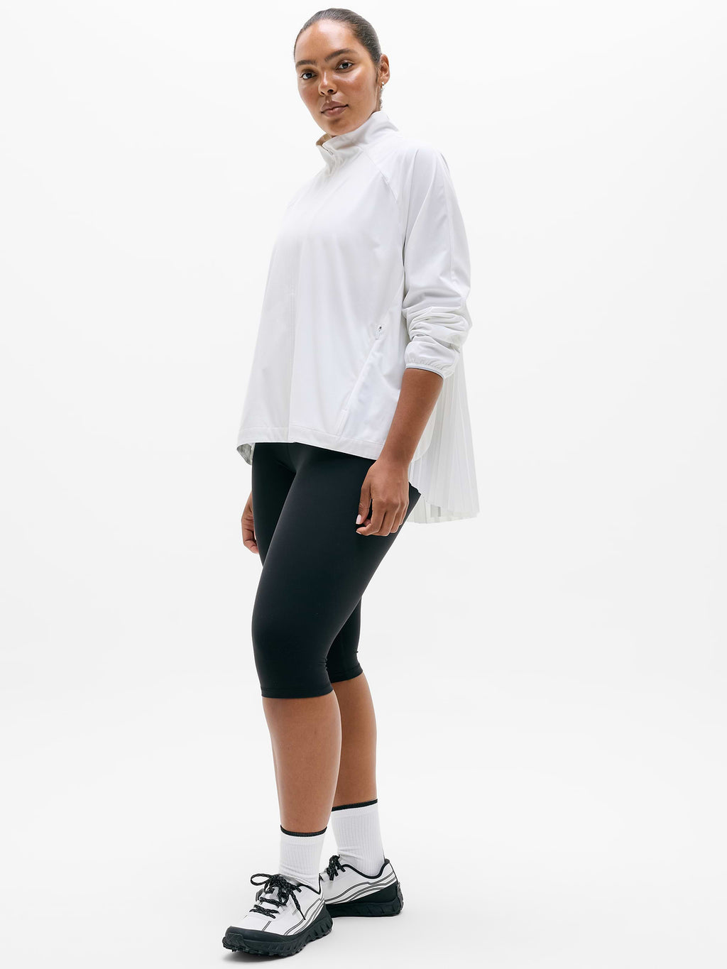 Featherweight Plissé Jacket - Bright White