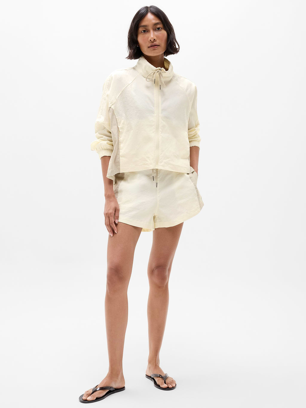 SuperLinen Blend 3" Short - Pearl