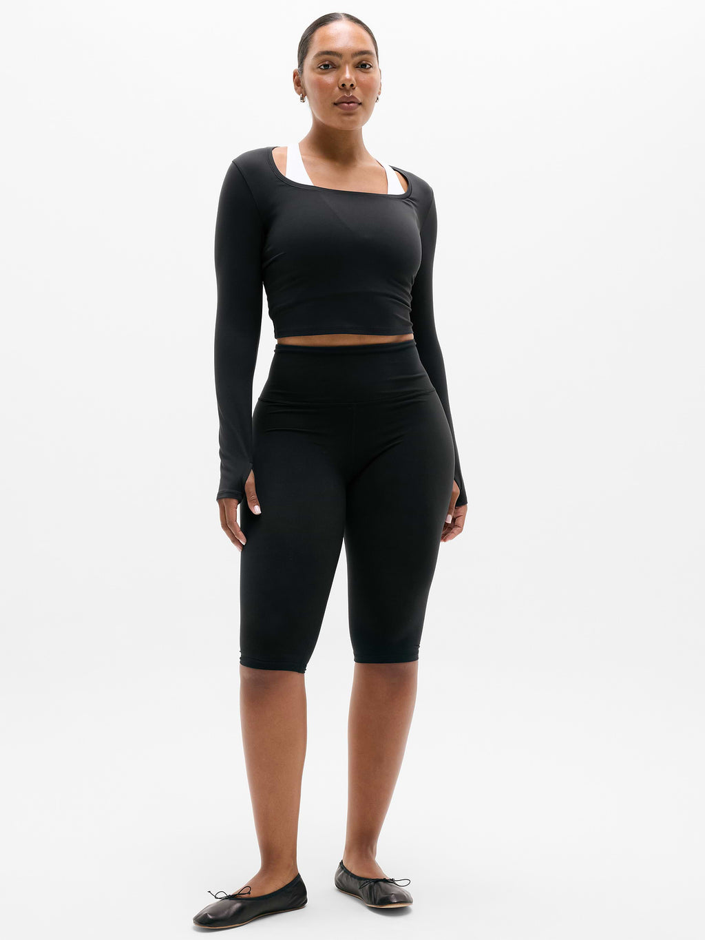 Transcend Open Back Top - Black