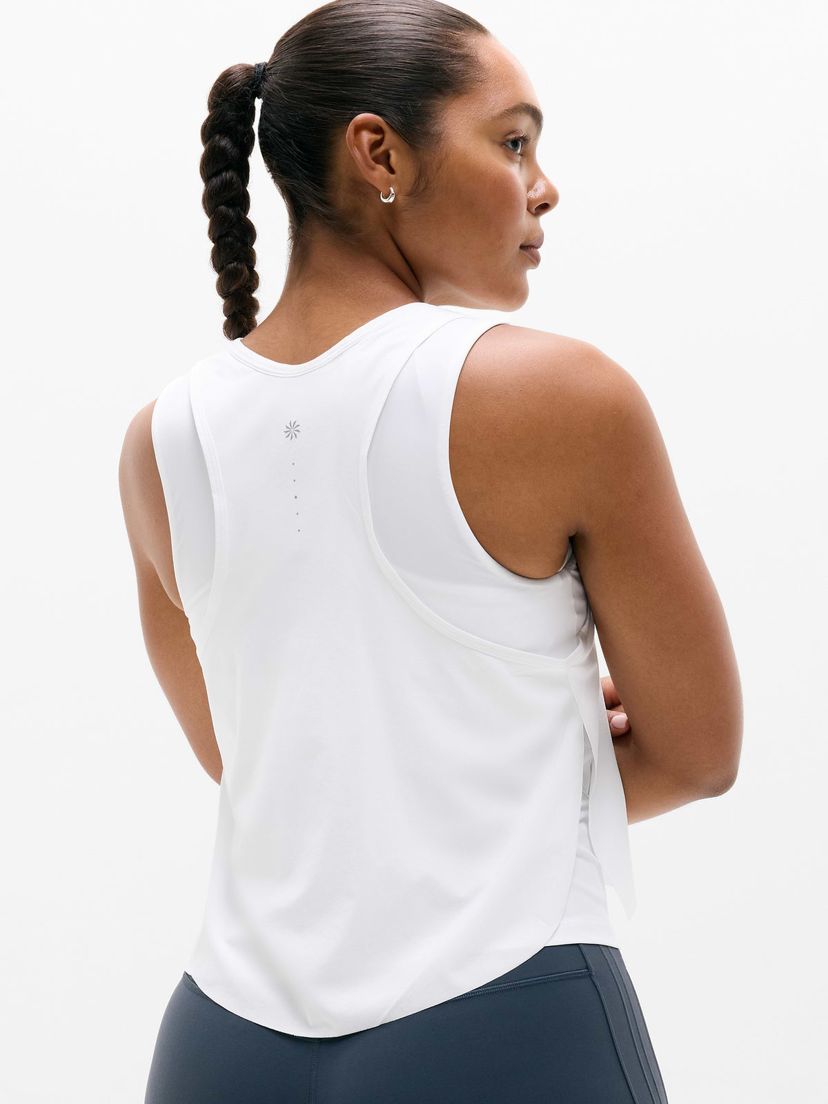 Endurance Built-In Bra Tank - Bright White