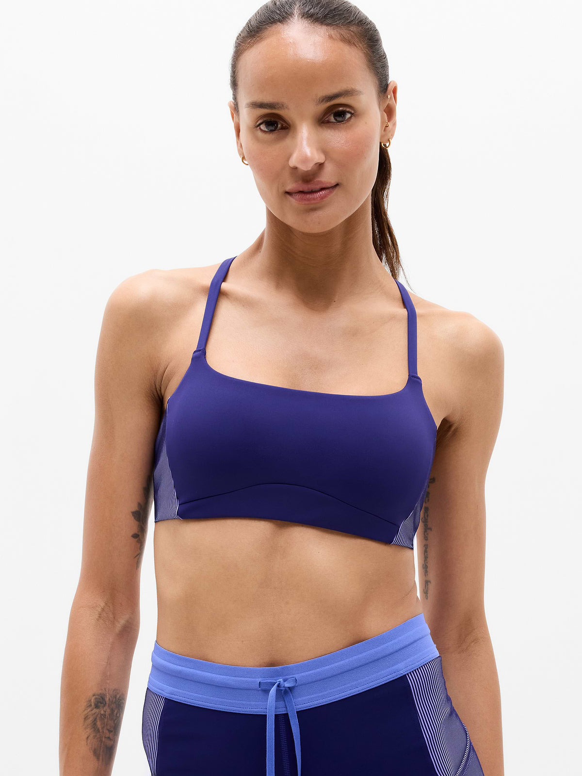 Invigorate Ribbed Sports Bra A-C - Mystic/Morning Glory Rib