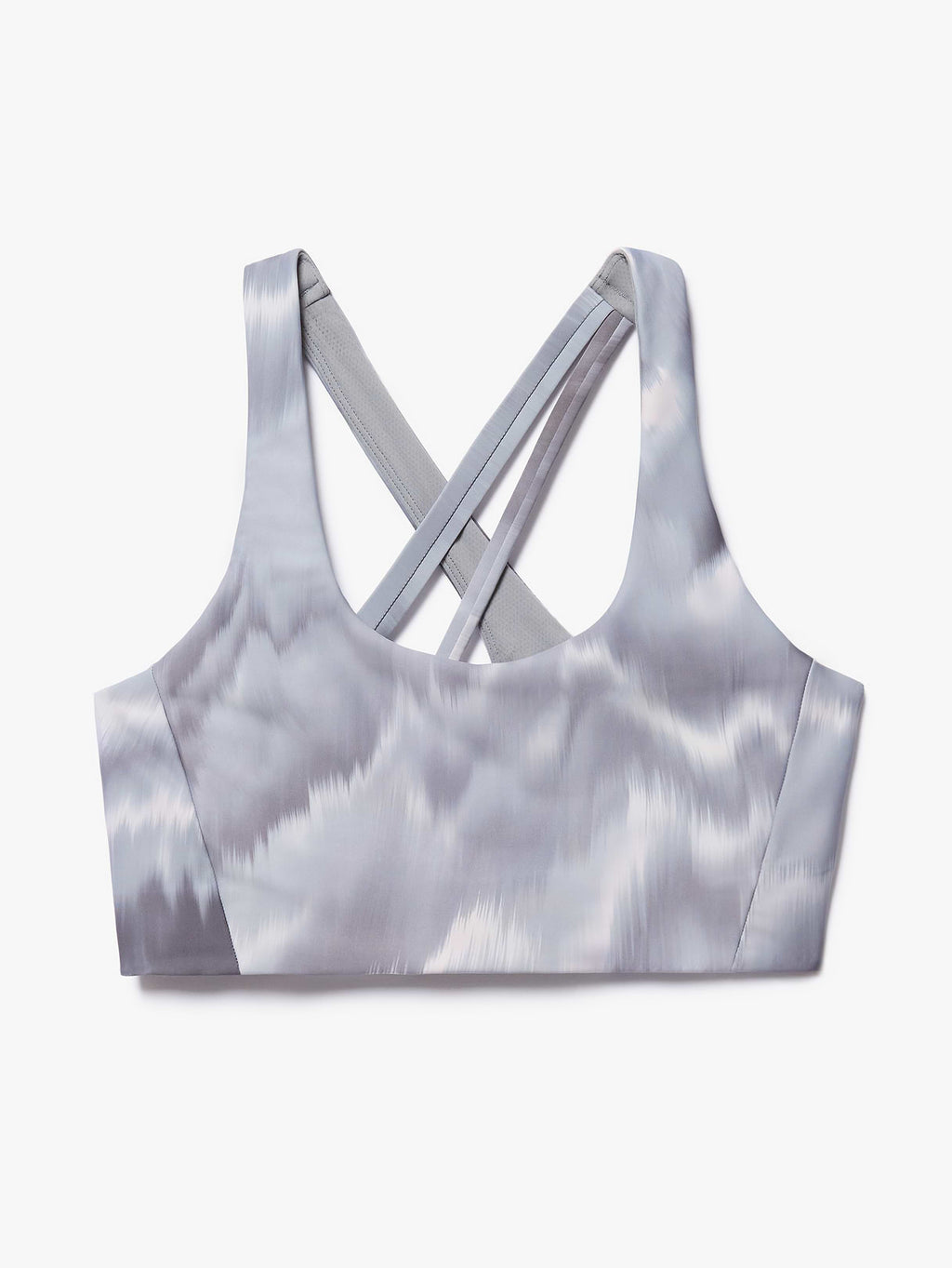 Circuit Train Sports Bra A-C - Motion Abstract Grey