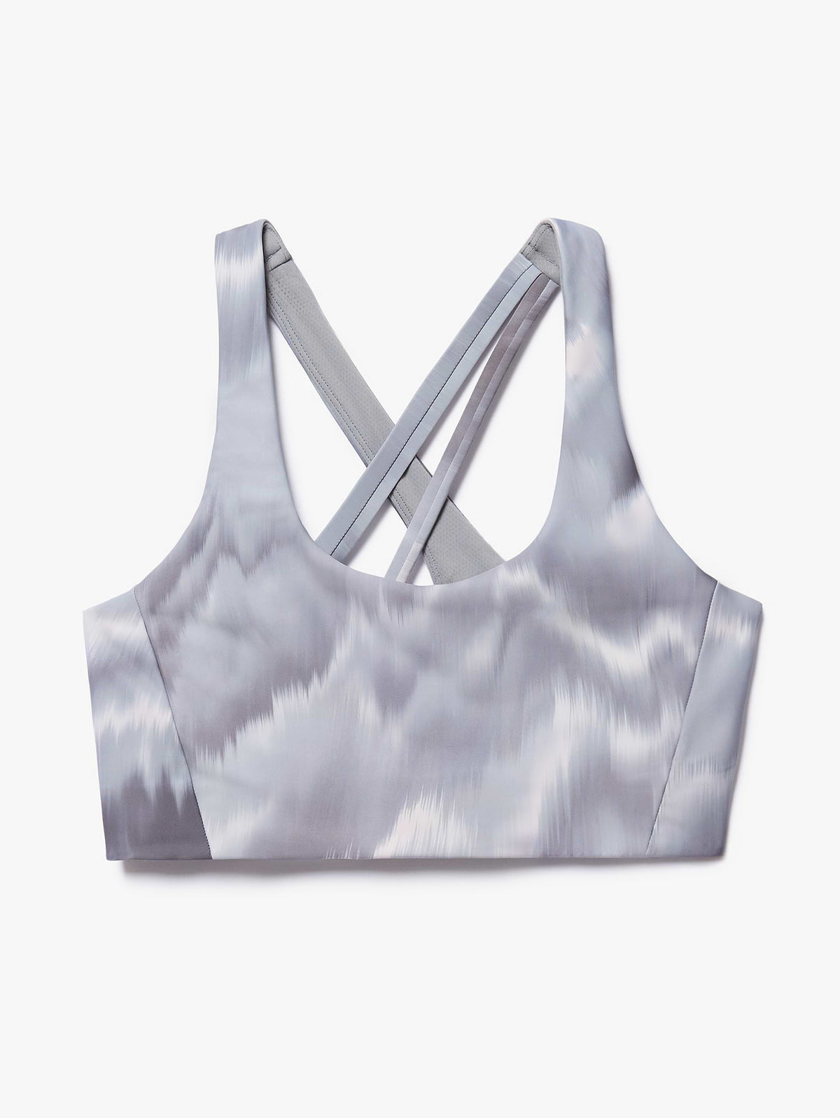 Circuit Train Sports Bra A-C - Motion Abstract Grey