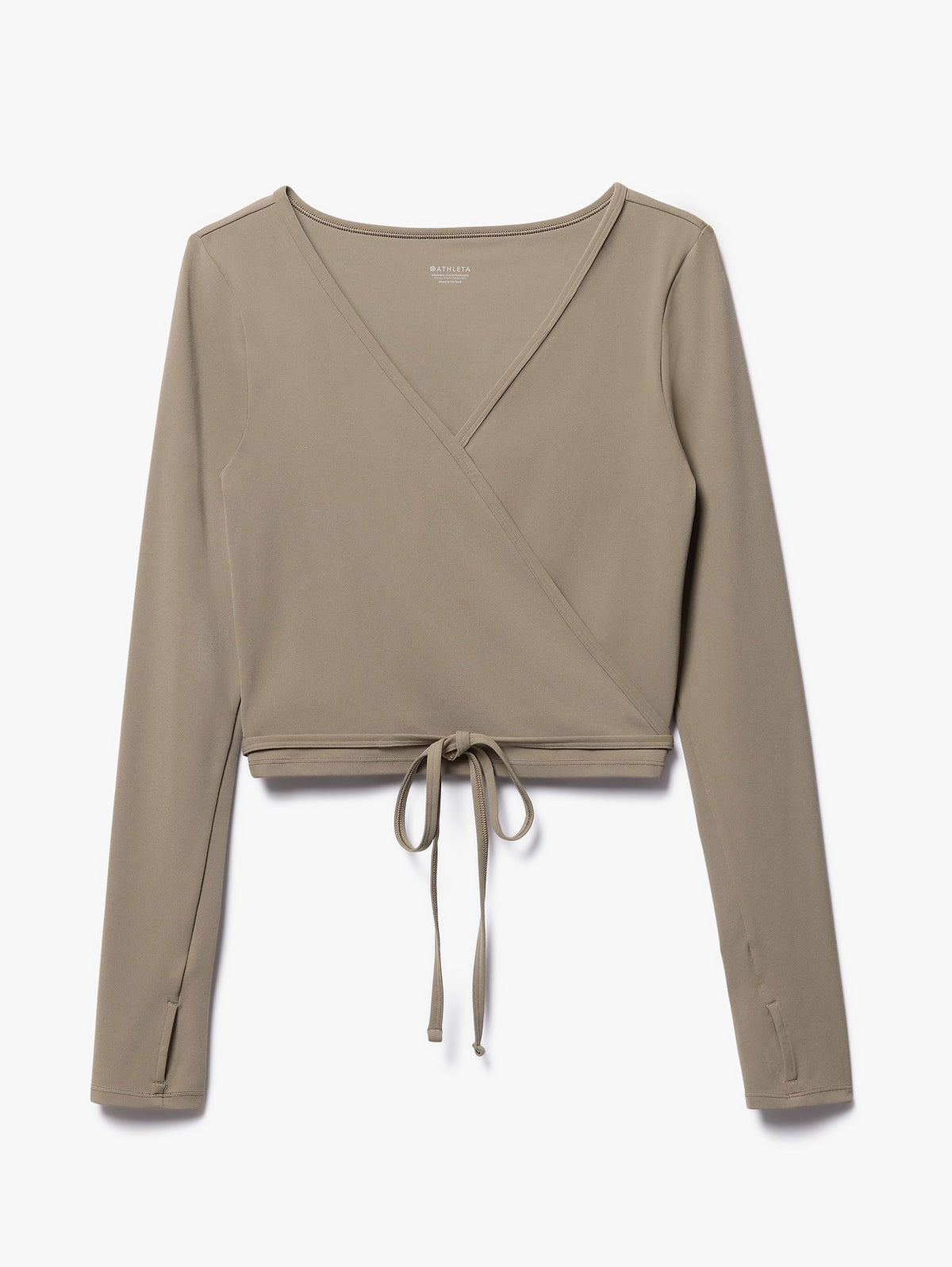 Transcend Wrap Crop Top - Umber