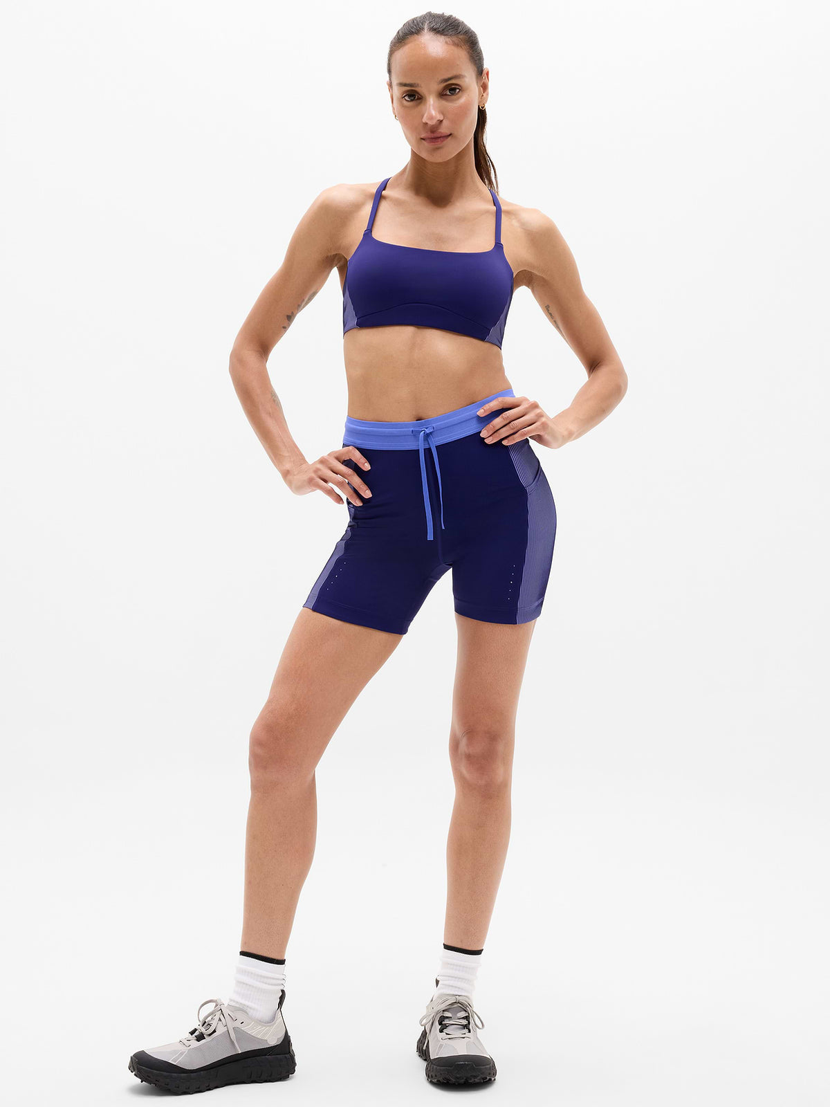 Invigorate Ribbed Sports Bra A-C - Mystic/Morning Glory Rib