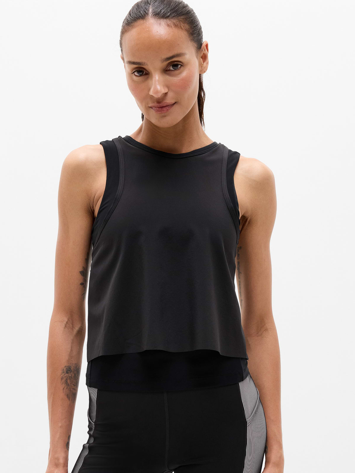 Endurance Built-In Bra Tank - Black