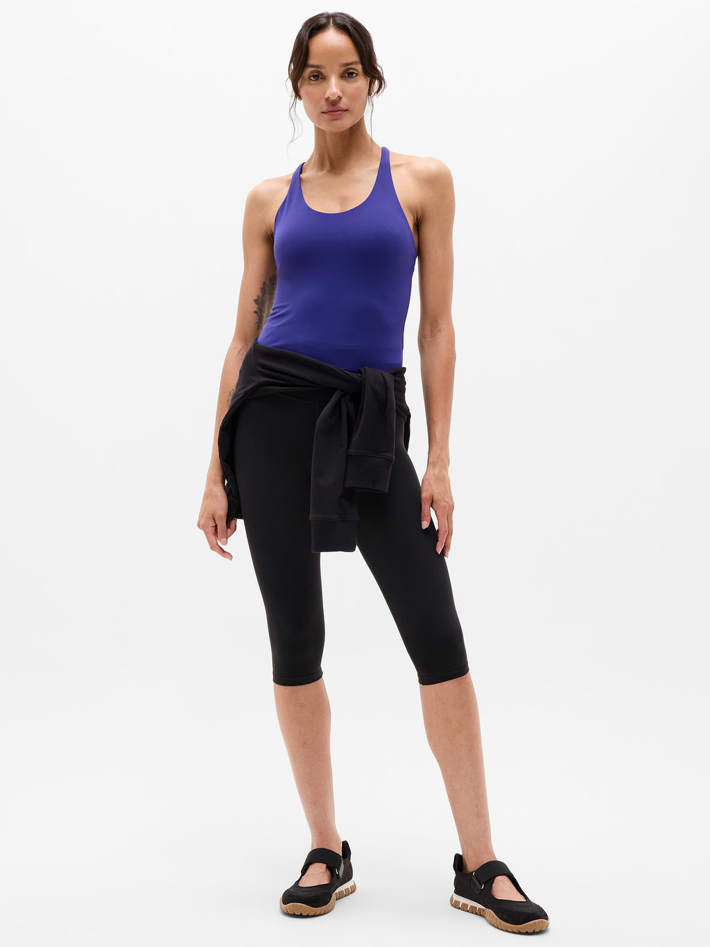 Transcend Crossback Built-In Bra Tank - Mystic