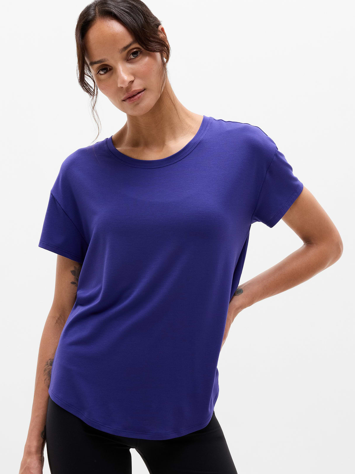 Move With Ease Tee - Mystic