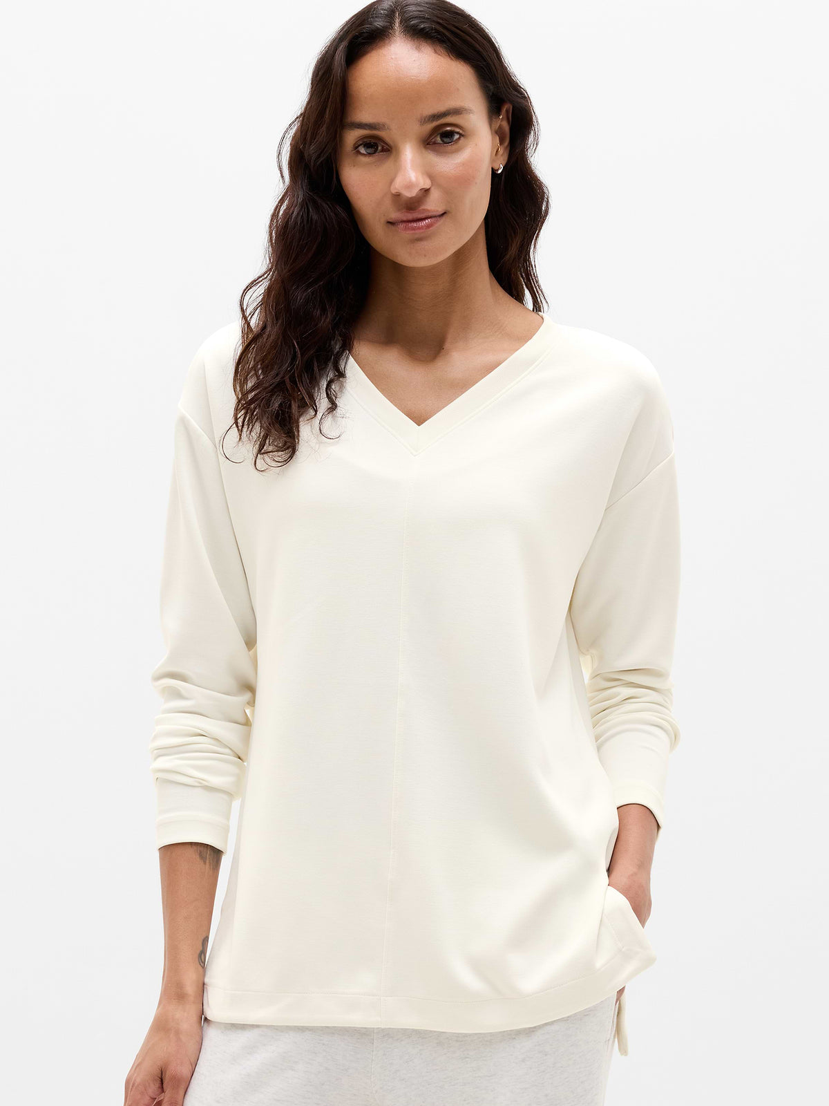 Seasoft Classic 1/4 Zip Sweatshirt - Pearl