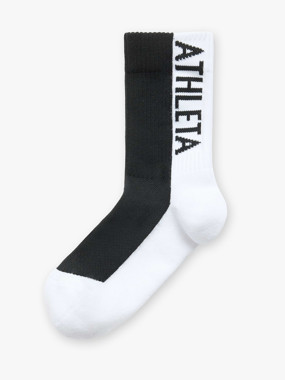 Athleta High Performance Crew Sock - Bright White/Black