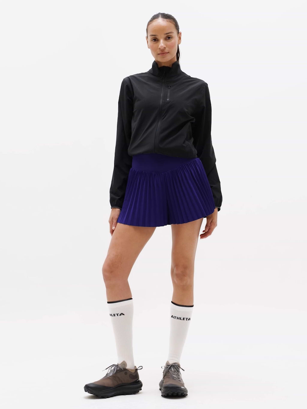 Featherweight Plissé Run Short - Mystic