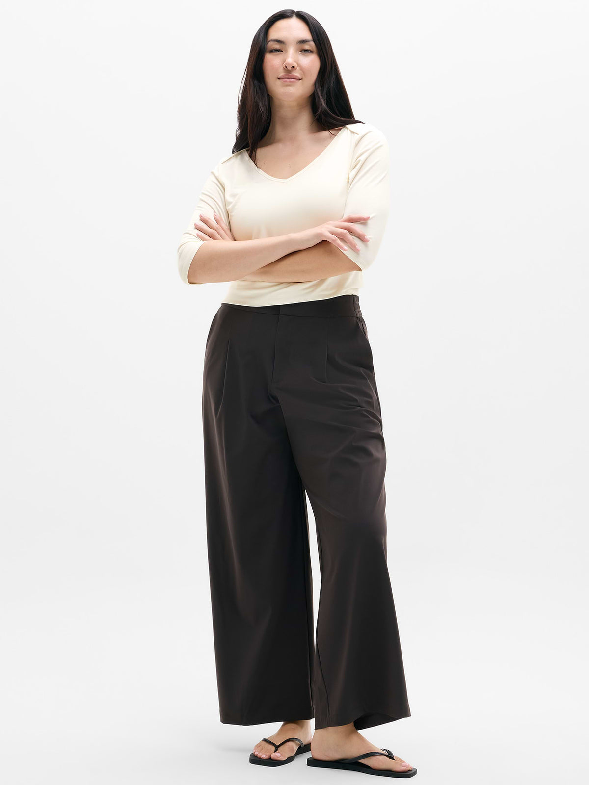 Foundation Midi Sleeve Tee - Pearl