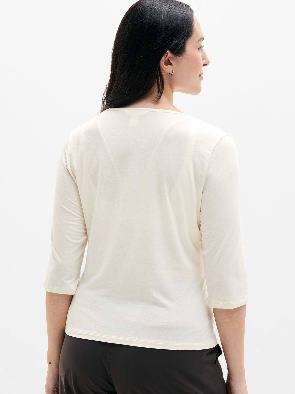Foundation Midi Sleeve Tee - Pearl