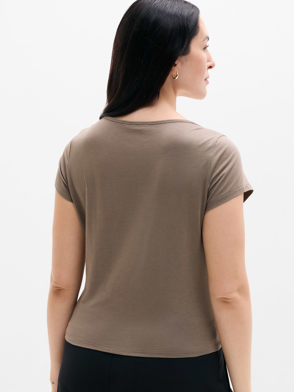 Foundation Cap Sleeve Tee - Umber